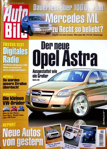 Deckblatt Auto Bild (14/2002)